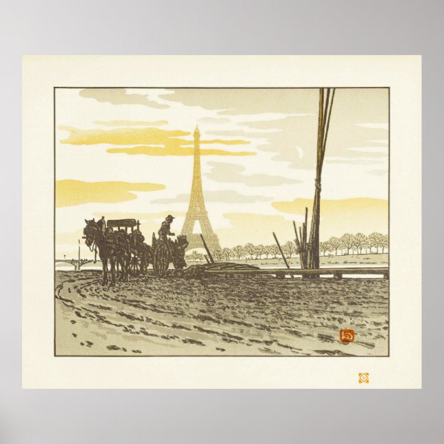 Poster Coalmen - Henri Rivière Art Print (Frente)