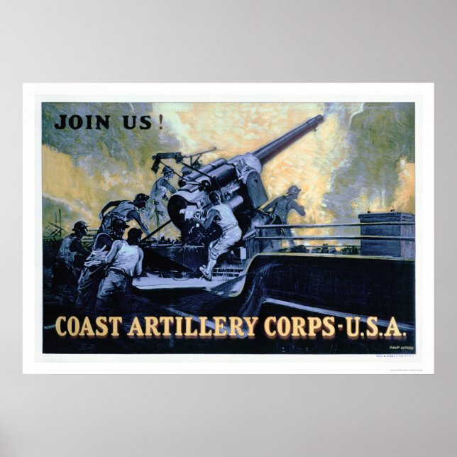 Poster Coast Artillery Corps (US02042) (Frente)