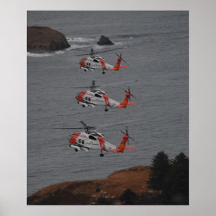 Poster Coast Guard MH-60 Jayhawk Helicopters