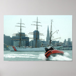 Poster Coast Guard Response Boat & Cutter Eagle