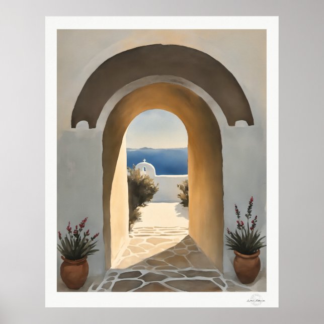 Poster Coastal Archway Path to the Sea Art Print (Frente)