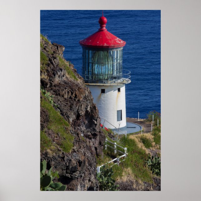Pôster Coastal lighthouse, Hawaii (Frente)