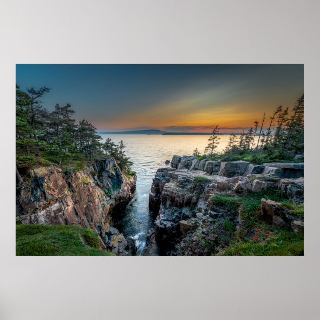 Poster Coastline | Acadia National Park, Maine (Frente)