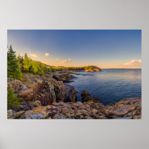 Poster Coastline Acadia National Park, Schooner Head