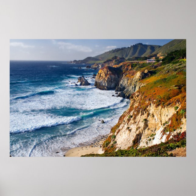 Poster Coastline | Big Sur, Califórnia (Frente)