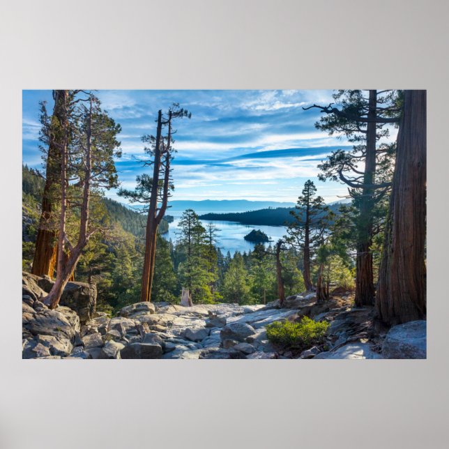 Poster Coastline | Emerald Bay, Lake Tahoe, Califórnia (Frente)