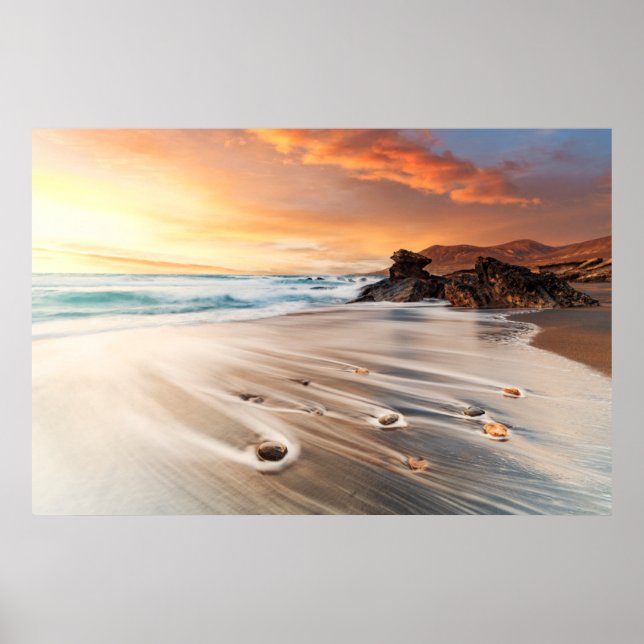 Poster Coastline | Ilhas Canárias, Espanha (Frente)