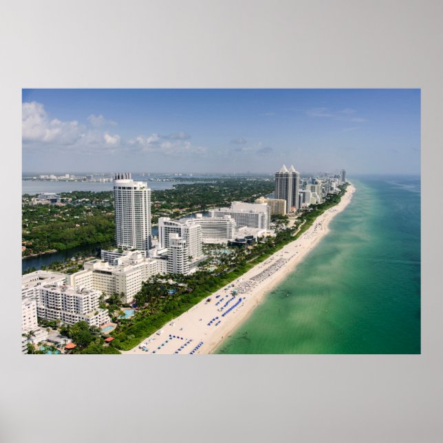 Poster Coastline | Urban Beach, Miami, Florida (Frente)