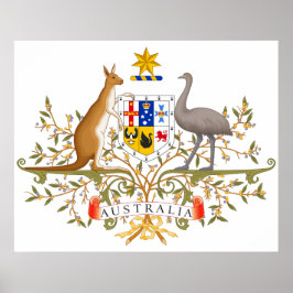 Poster Coat of Arms of Australia