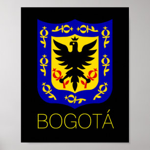 Poster Coat of Arms of Bogotá, Colombia