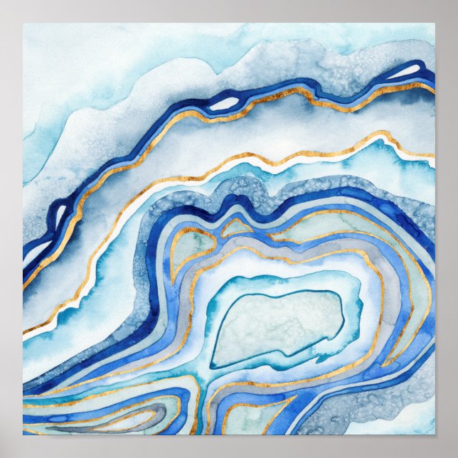 Poster Cobalt Agate II (Frente)