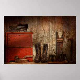 Poster Cobbler - O cervo de calçado 1900