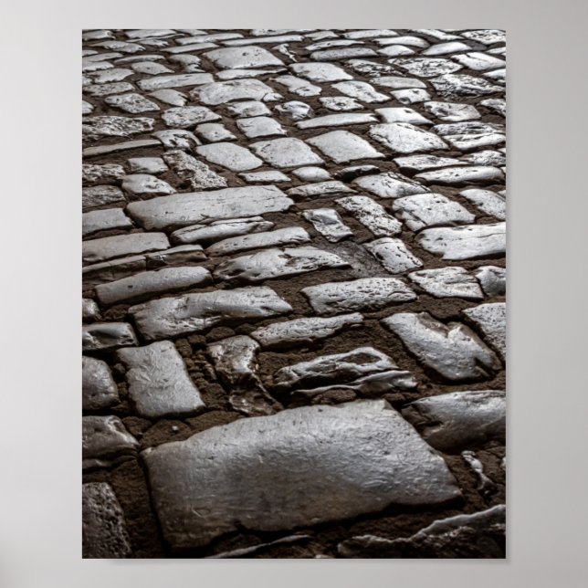 Poster Cobblestones Moonlit (Frente)