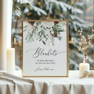Poster Coberturas de inverno elegantes para ter e segurar