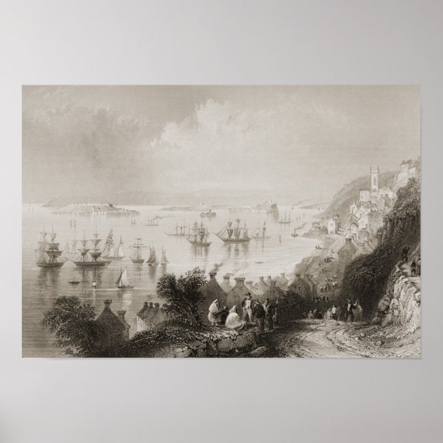 Pôster Cobh Harbour, Cork, Irlanda (Frente)