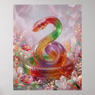 Poster Cobra de Cristal de Bala Espiral