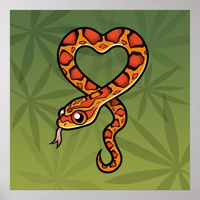 Poster Cobra de Desenho Animado (Frente)