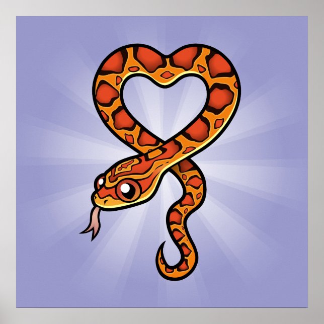 Pôster Cobra de Desenho Animado (Frente)
