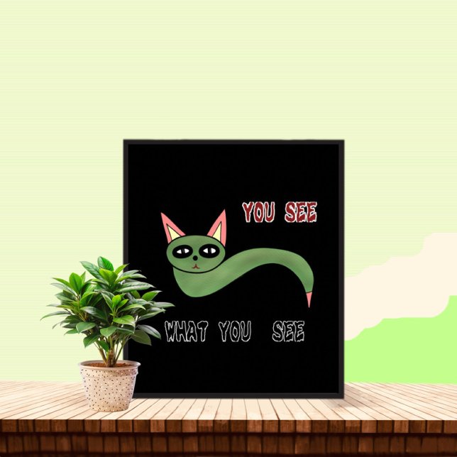 Poster Cobra de gato verde (Criador carregado)
