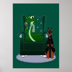 Poster Cobra e cão
