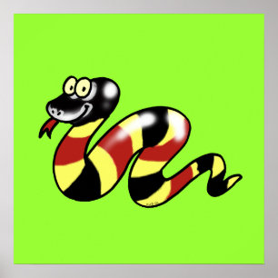 Pôster Cobra engraçado