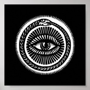 Poster cobra que come sua própria cauda