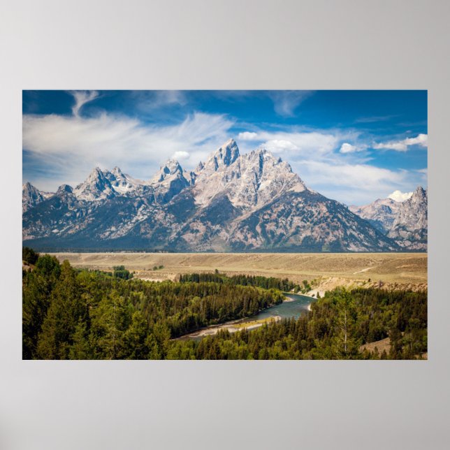 Poster Cobra River Overlook | Parque Nacional Grand Teton (Frente)