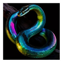Cobras iridescentes