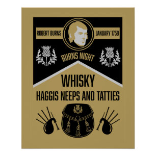 Pôster Cobre Noturna de Burns Escocês