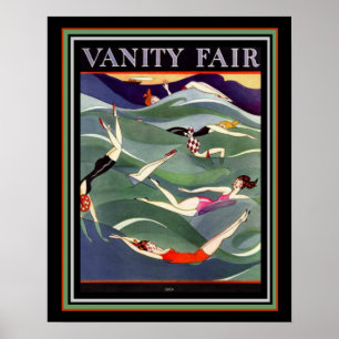Pôster Cobrir 1924 do roupa de banho de Vanity Fair Deco
