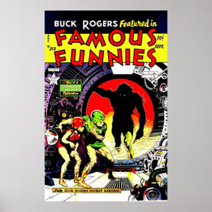 Poster Cobrir 213 Famous Funnies Da Idade Do Ouro Retroat