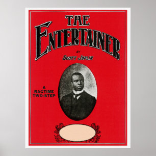 Poster Cobrir da folha da canção de Scott Joplin