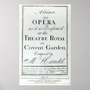 Pôster Cobrir da partitura para Alcina
