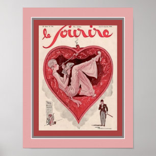 Poster Cobrir da Revista Deco francesa "Le Sourire"