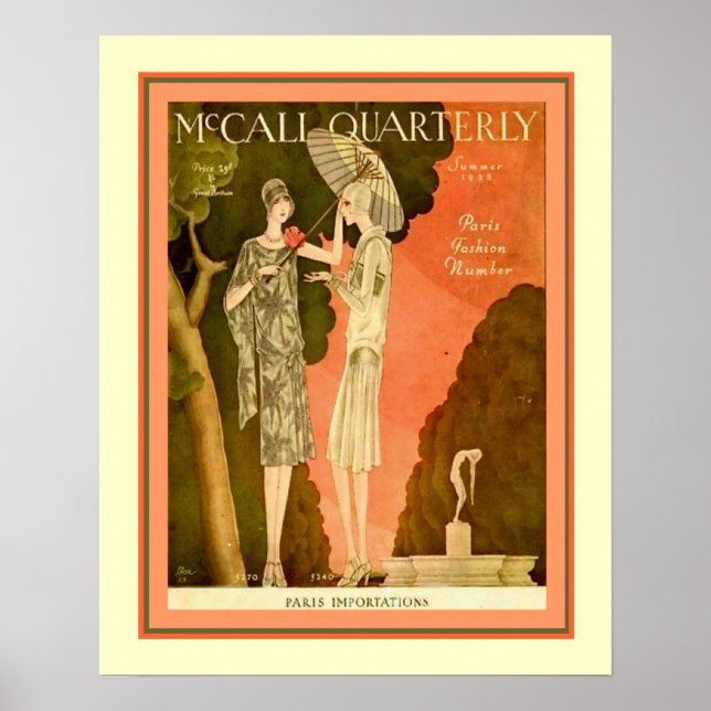 Poster cobrir da Revista Deco McCall 1928 16x20 (Frente)