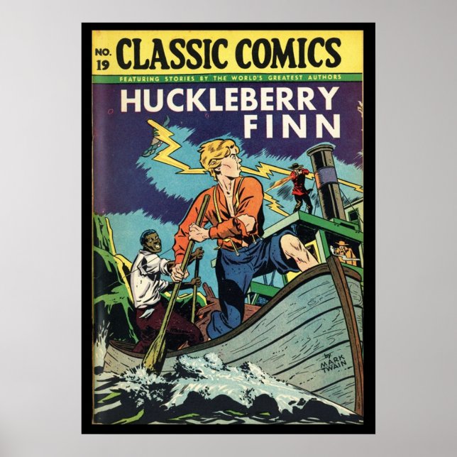 Poster Cobrir da revista em quadrinhos Huckleberry Finn M (Frente)