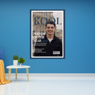 Poster Cobrir da Revista Falsa de Graduação Legal Azul