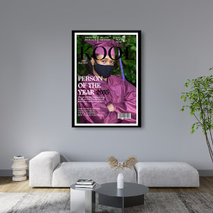 Poster Cobrir da Revista Falsa de Graduação Legal Preto