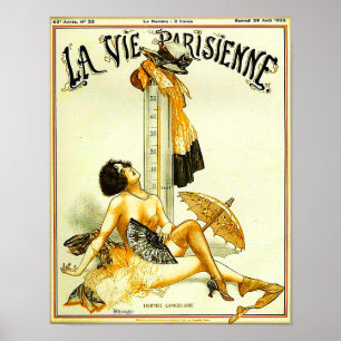 Poster cobrir da Revista Francesa La Vie Parisienne de 19