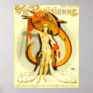 Poster cobrir da Revista Vie Parisienne de 1928