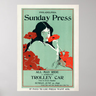 Poster Cobrir da Revista Vintage