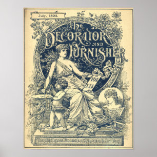Pôster Cobrir da revista Vintage Art Nouveau 1893