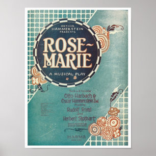 Pôster Cobrir de Canais de Reprodução Musical da Rosa M