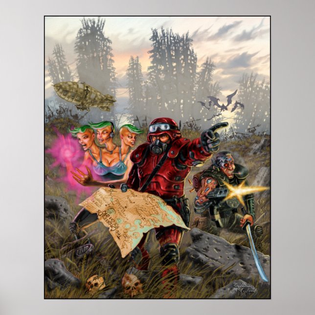 Poster Cobrir de Gazetteer da Região de Cruzamentos (Frente)