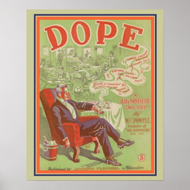 Poster cobrir de Música em Folha de Duas Etapas "Dope" de (Frente)