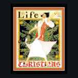 Poster Cobrir de Natal do Art Deco 16 x 20<br><div class="desc">Adicione uma barra de arte nostálgica ao seu Decor de Natal com esta Impressão de Natal de Arte da Vida.</div>