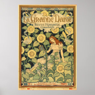 Pôster Cobrir de Nouveau 1893 da arte por Eugène Grasset