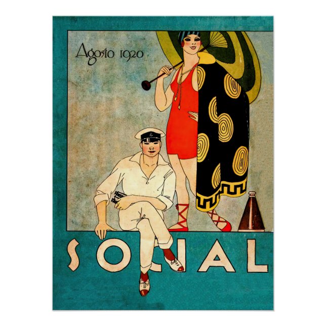 Pôster Cobrir de revista social (Frente)