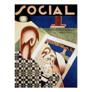 Pôster Cobrir de revista social