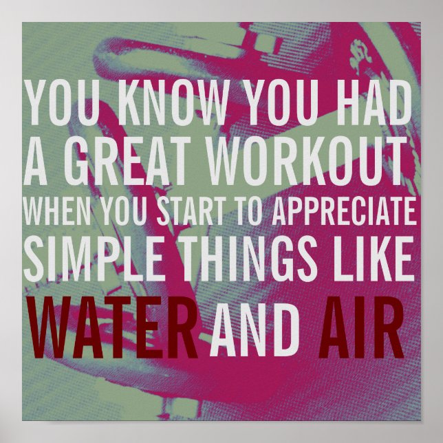 Pôster cobrir de texto de motivação de malhação (Frente)